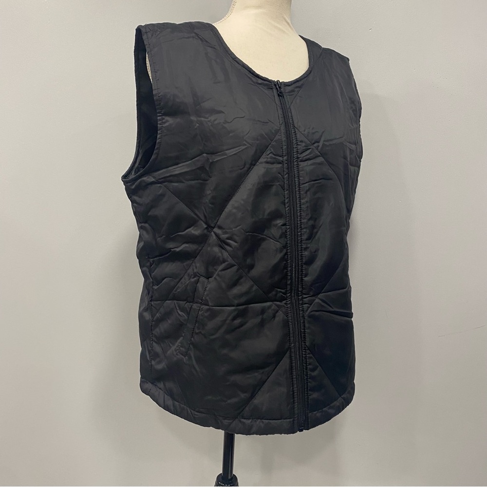 NWT SOCIALITE S/M Black Puffer Mae Zip Vest Diamond Quilted Outdoor Packable